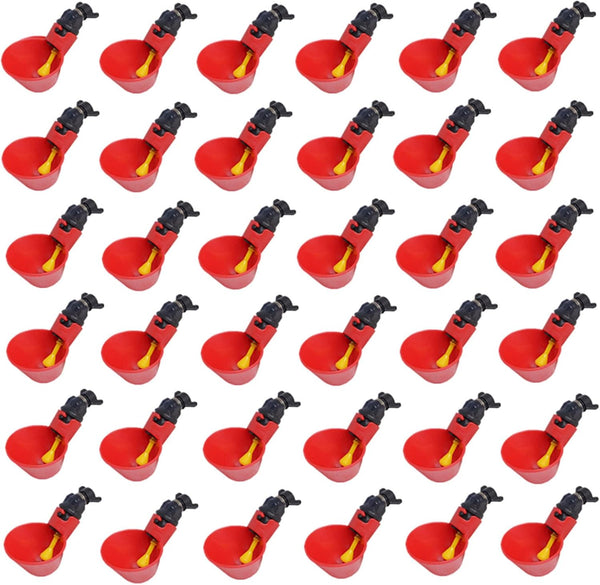 DoubleWood 36Pack Fully Automatic Poultry Drinking Machine Chicken Drinking Cup, Chicken Drinking Watering