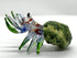 22k Seashell Hermit Crab Miniature Figurines Animals Hand Painted Blown Glass Art with Gold Trim Collectible Gift