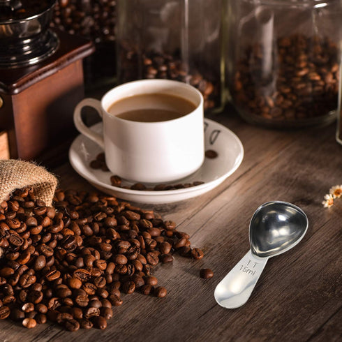 Tupalizy 3PCS Stainless Steel Coffee Scoop, 1 Tablespoon Measuring Spoon for Ground Coffee, Loose Tea, and Baking