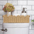 Cozy 2 CubesLand Scalloped Edge Toilet Paper Storage Basket, Living Room Home Decor Basket, Paper Rope Small Baskets