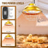 Micosong 300 Bulb 2 Watt Heat Lamp for Chicken Coop, Hanging Chicken Coop Heater, Carbon Fiber Waterproof Coop Heater