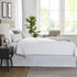 Nestl White Bed Skirt Queen Size - 14 Inch Drop Brushed Microfiber, Hotel Quality Pleated & Fade Resistant