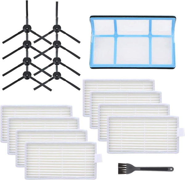 Smilyan Replacement Parts for ILIFE V3 V3s V5 V5s Pro Robotic Vacuum Cleaner, Accessories Kit with Filters & Brushes