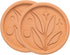 Goodful Brown Sugar Saver Disc, Elegant Leaf Design, Reusable Food Safe Terracotta, 2 Pack for Food Storage