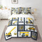 Feelyou Kids Construction Comforter Set Full Size 7 Pcs Boys Construction Site