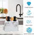 Set,with 4-in-1 Set Kitchen Soap Dispenser Liquid Hand and Dish Soap,Sponge Holder and Brush Holder Dual Soap Dispenser