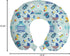 12", Ambesonne Cartoon Travel Pillow Neck Rest, Sleep Crescent Moon Pacifier Star Polka Dots Image, Memory Foam