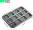Tiawudi 2 Pack Brownie Pan, Non-stick Baking Bread Pan, Heavy Duty Carbon Steel Mini Muffin Pan, 12-Cavity Loaf Pan