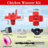40 Pcs Horizontal Chicken Waterer Nipples with Drill Bits, Leakproof Poultry Watering System for Chicken Coop, Durable