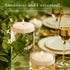 3 inch, 48 Pack 10 Set White Floating Candles Floating Candles Hours Long Burning, Unscented Floating Candle