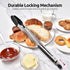 U-Taste Heat Resistant Silicone Kitchen Tong, 16 inch Extra Long Cooking Tong, Non Stick Rubber Tips, Black