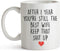 YouNique Designs 1 Year Anniversary Coffee Mug for Her, 11 Ounces, 1st Wedding Anniversary Cup for Wife, White