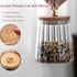 22 OZ 650ml Viovian Glass Storage Jar with Lid and Spoon FL Clear Candy Glass Canister Cute Decorative Jars for Food