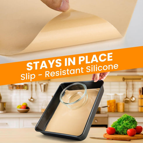 Silicone Baking Mat Roll - Best German Silicone, Non-stick Pastry Mat, Heat Resistant Baking Mat, Reusable Dough