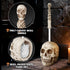 Set Set,Space LadyRosian Toilet Brush and Holder for Bathroom,Skullduggery Skeleton Gothic Bathroom Decor Toilet Bowl