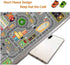 GOJAGOT Car Rug Play Mat Great for Playing with Cars and Toys, Kid Playroom Carpet with Rubber Backing, Game Area