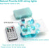 Natural Fluorite String Lights, Raw Crystal Decorative Lights with 20 LEDs 6.5ft Remote Control for Reiki Wedding