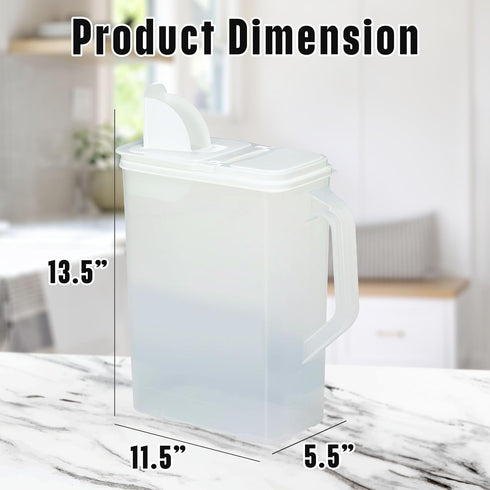 8 Buddeez Bulk Food Storage Container - Quart All Purpose Clear & Large Pantry and Kitchen Organization and Storage