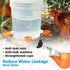 (2 Pack-Orange) Large Chicken Waterer Cups Automatic, Chicken Water Feeder Suitable for Chicks, Duck, Goose, Turkey