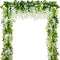 HANDIC Wisteria Garland 5pack - 33Ft Artificial Fake Wisteria Vine Hanging Flowers Fake Vines Plants