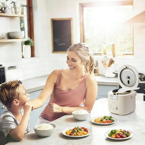 2 Uncooked(4 1-2 12 Mini Rice Cooker, Small Rice Cooker Cup Cup Cooked), Portable Non-stick Rice Maker, for Dorm Office
