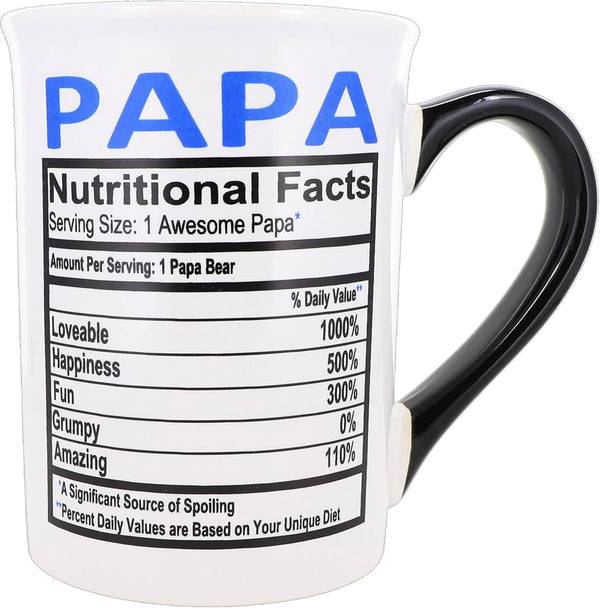 Cottage Creek 16oz Papa Mug, Ceramic Coffee Cup for Coffee Table Decor,
