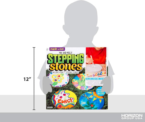 4 Summer 5, 6, 7, 8, 9, Made By Me Mix & Mold Your Own & Make DIY Personalized Stepping Stones, Great Spring & Weekend