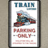 tosles Train Sign Railroad Crossing Metal Signs Train Wall Decor For Boys Room Trains Gifts For Men Adults Train Lovers