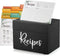 Recipe Box, Wooden Organizer with 50 Recipe Cards 4"x6" & 6 Dividers, Write in Your Own Recipes