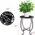 TLBTEK Stand,10 Inch 4) Planter Metal Round Potted Plant Stands Indoor Outdoor ,Single Modern Flower Pot Stand Holder