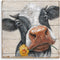 Rustic Cow Pictures Wall Decor: Farmhouse Cow Canvas Wall Art Farm Animal