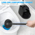 Toilet Plunger and Brush Set, Silicone Bowl Brush and Heavy Duty Toilet Plunger with Ventilated Holder