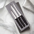 Rada Cutlery 3-Piece Cooking Essentials Knife Gift Set, Black Handles