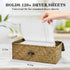 Dryer Sheet Holder, Woven Seagrass Dryer Sheet Container with Lid, Farmhouse Dryer Sheet Box Decor, Dryer Balls Dispenser for Laundry Room Organization and Storage-natural color by SULICRE