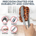 Kitchen Tongs Set of 3 for Cooking, 7-Inch, 9-Inch, 12-Inch Locking Silicone Tips, Grey