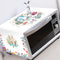Microwave Oven Dust Cover, Decorative Kitchen Appliance Cover, 13.8 x 39.4in (Hello)