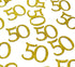 Happy 50th Birthday Confetti, 100 Pcs Glitter Gold Number 50 Table Confetti for 50th Birthday Party
