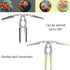 8 Pieces Nut Crackers Heavy Duty Walnut Cracker with Non-Slip Handle Walnut Cracker for All Nuts with Forks Nutcracker