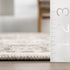 nuLOOM 2x3 Becca Traditional Tiled Area Rug, Beige, Stain Resistant, Faded Transitional Design