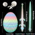 3D 3D Printed Dragon Snake Eggs, Flexible Printed Animal Toys UV Glow in the Dark, Desk Pet for Animal Collectors