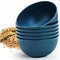 Unbreakable Cereal Bowls 24 oz - Set of 6 Lightweight Plastic Bowls Made of Wheat Straw Fiber for Salad, Soup, Ramen