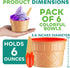 Set (Pack 6) Frozen JoyServe Ice Cream Bowls and Spoons - of Reusable Plastic Ice Cream Cups and Waffle Cone Shaped