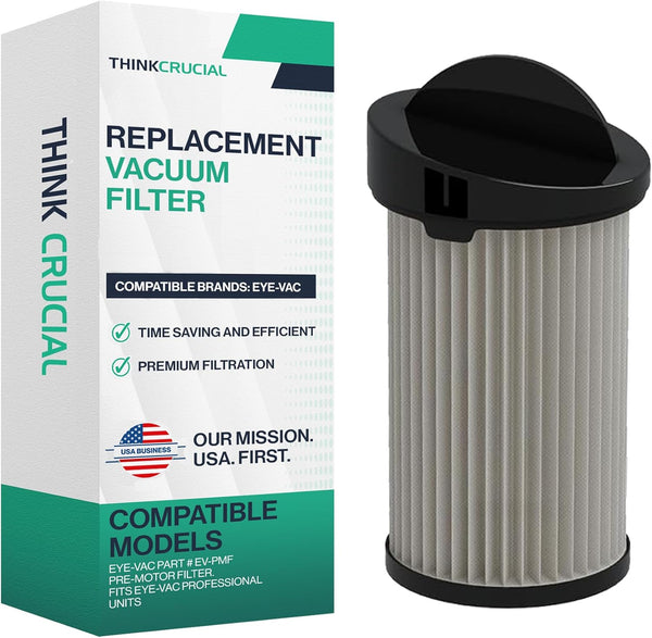Think Crucial Replacement Vacuum Filter for Eye-Vac Professional Units, Compatible with Part # EV-PMF