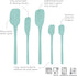 Tovolo 5-Piece Spatula Silicone Utensil Set (Light Aqua): Spatula, Spoonula, Jar Scraper, Mini Spatula, and Mini Spoonula by Tovolo