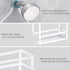 Meangood Shower Caddy 10.4" x 4.5" x 22.04", Hanging Organizer Over Shower Head for Shampoo, Conditioner with Hooks