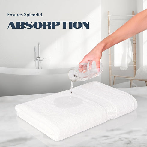 35x70 Inch 700 2 Pack White Classic Luxury Bath Sheets Towels for Adults Extra Large - GSM Turkish Cotton, Highly
