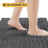 Upgrade Luxury Grey Bathroom Rug Mat, 20"x32", Ultra Soft Thick Absorbent Non-Slip Chenille