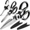 Food Grade Kitchen Scissors 3 Pack - Heavy Duty Stainless Steel Cooking Shears for Cutting Meat, Food, Fish, Poultry -