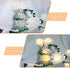 20LED 10Ft VIPMOON Artificial Rose Flower String Lights, Flower Fairy Light Battery Operated with Remote Control, Warm