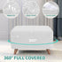 MAXIJIN Velvet Ottoman Cover Rectangular Stretch Square Ottoman Covers Slipcover Rectangle Washable Foot Stool Cover